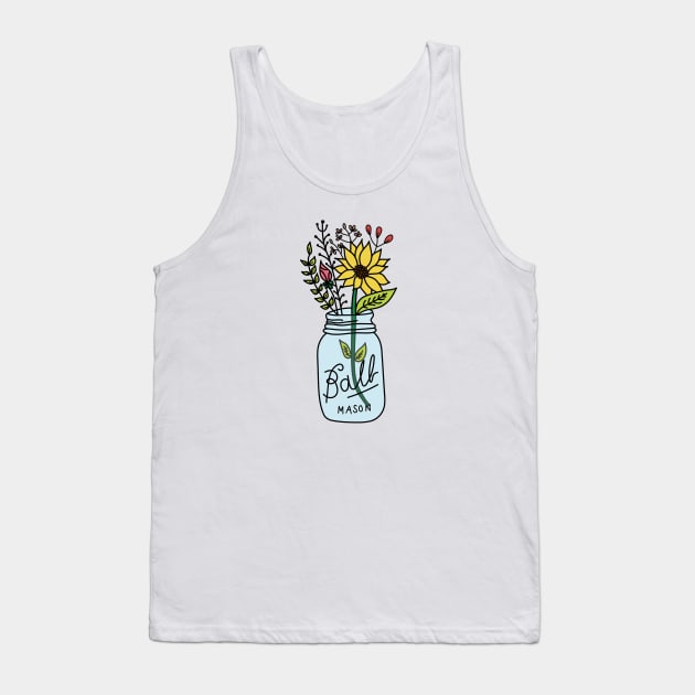 Wild Flowers Tank Top by smalltownnc